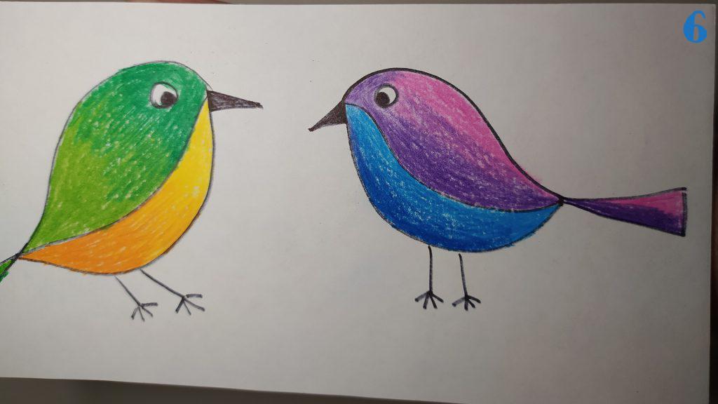 Wild colorful bird drawing stock illustration. Illustration of male -  109467740